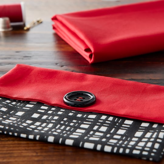 Springs Creative Red Solid Cotton Fabric
